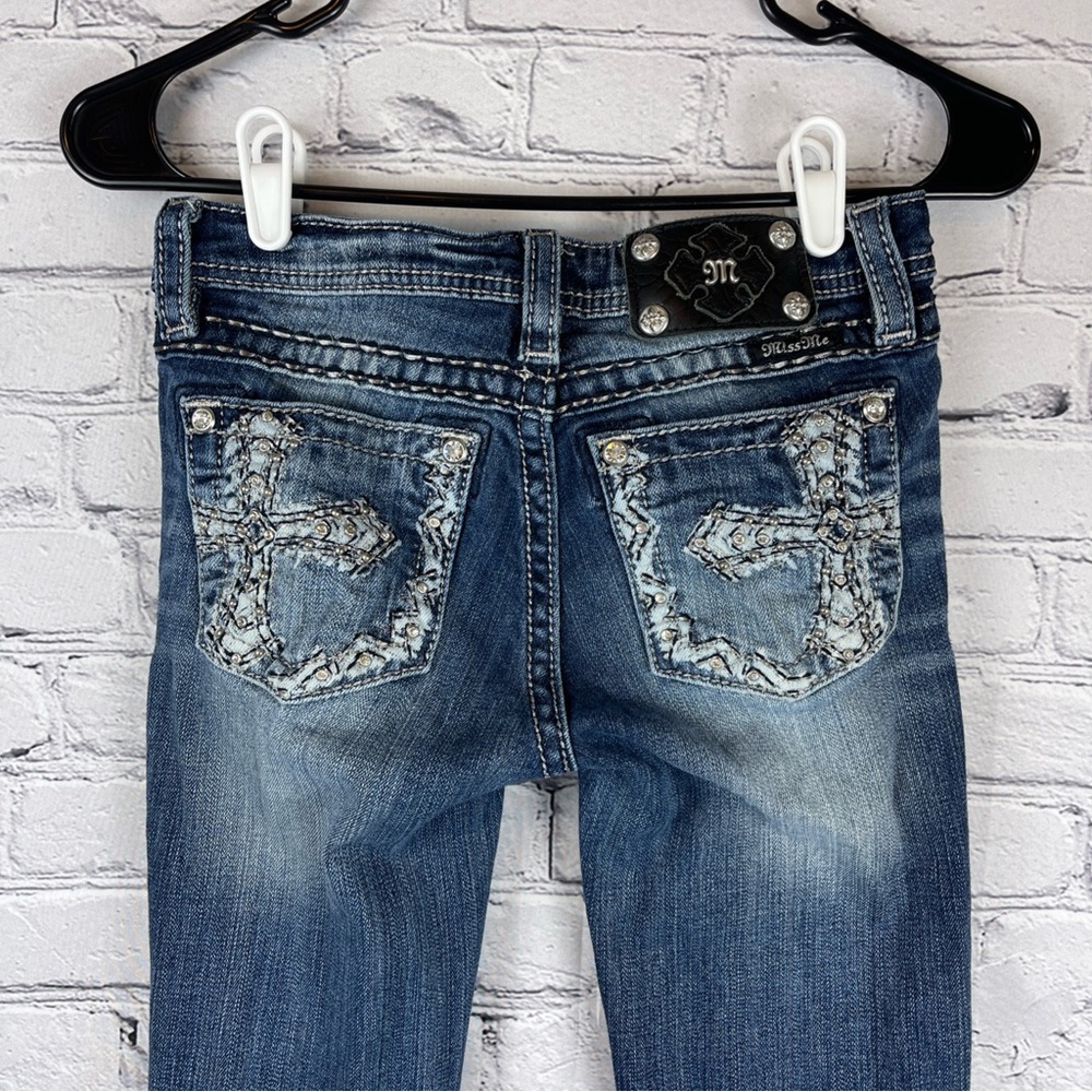 Miss Me Jean Women’s 14 (27x30.5) Low Rise Skinny Embellished Cross